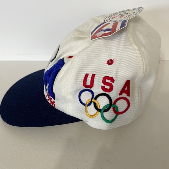 1996 Olympic Puff Snap Back Baseball Cap NWT Olympic 1996 Coca Cola T Shirt NWT - Picture 9 of 16